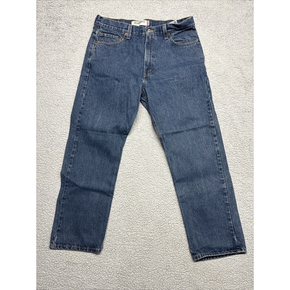 Levi's 505 Mens Jeans sz 36x30 Blue Denim Straight Leg Medium Wash Regular Fit